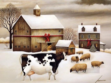  Vino Arte - ganado vacuno y ovino en el pueblo de nieve